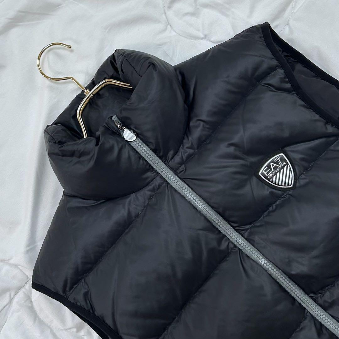EMPORIO ARMANI EA7 アルマーニ ダウンベスト ブラック M