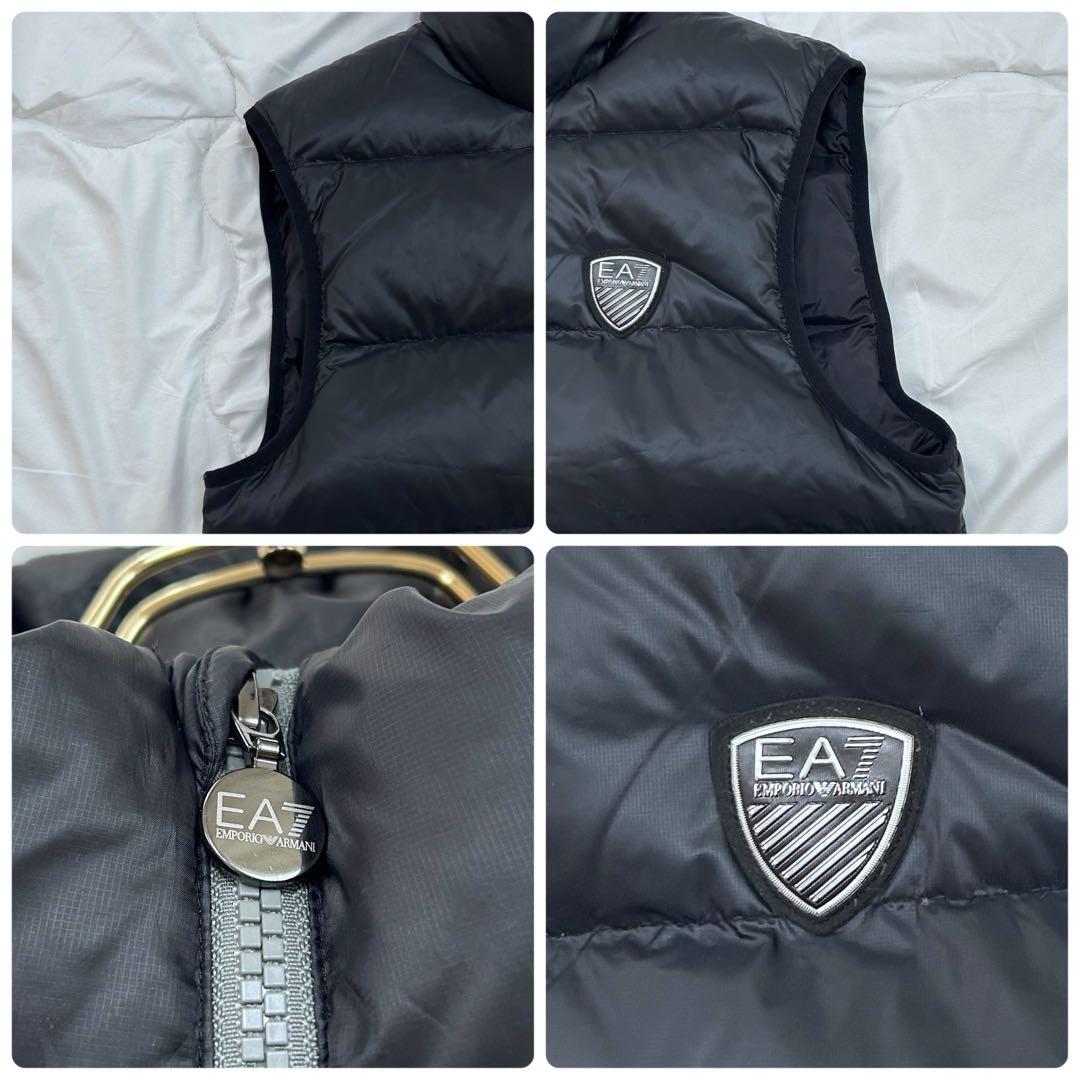 EMPORIO ARMANI EA7 アルマーニ ダウンベスト ブラック M