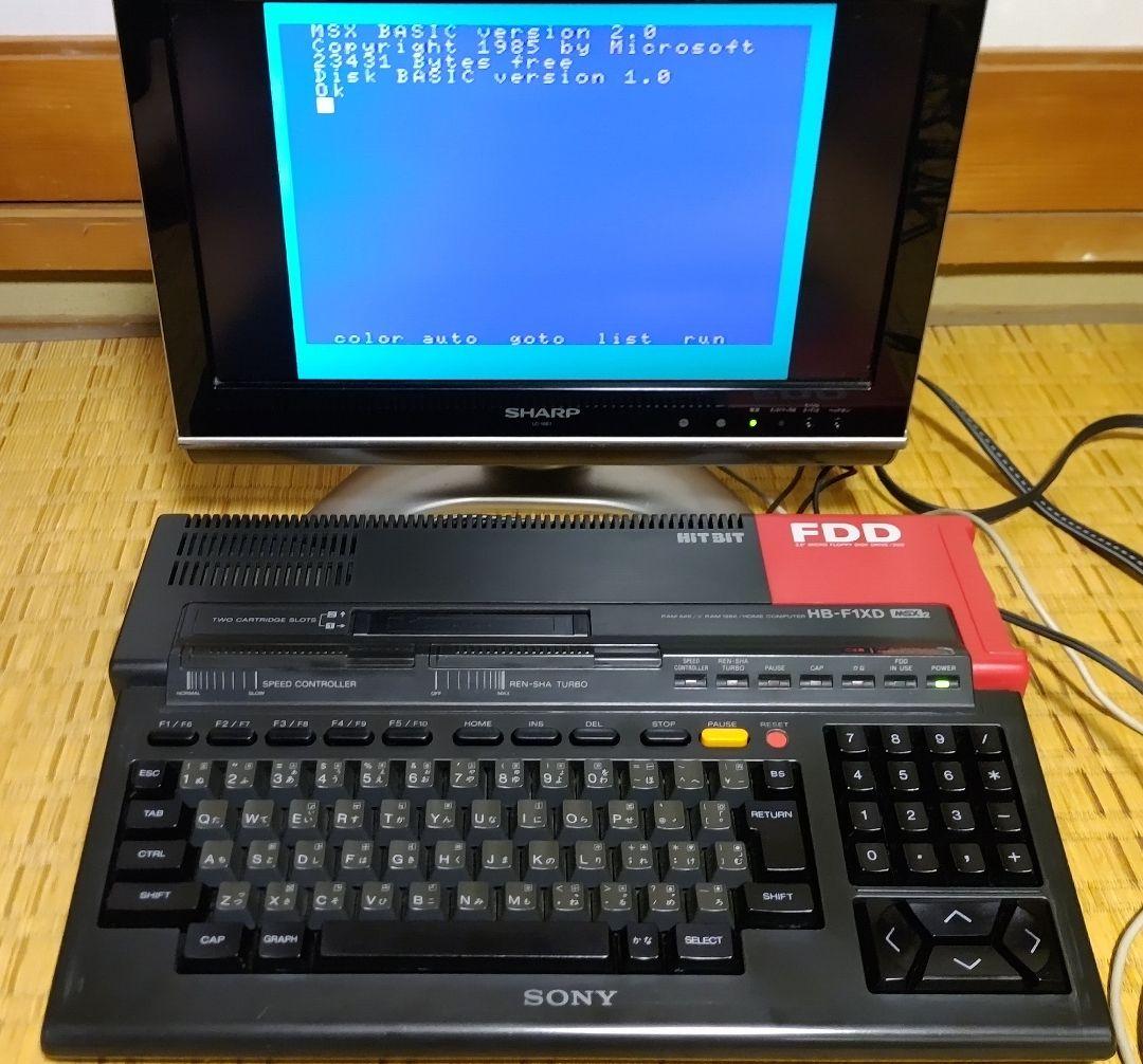 SONY MSX2 HB-F1XD 動作品 本体のみ