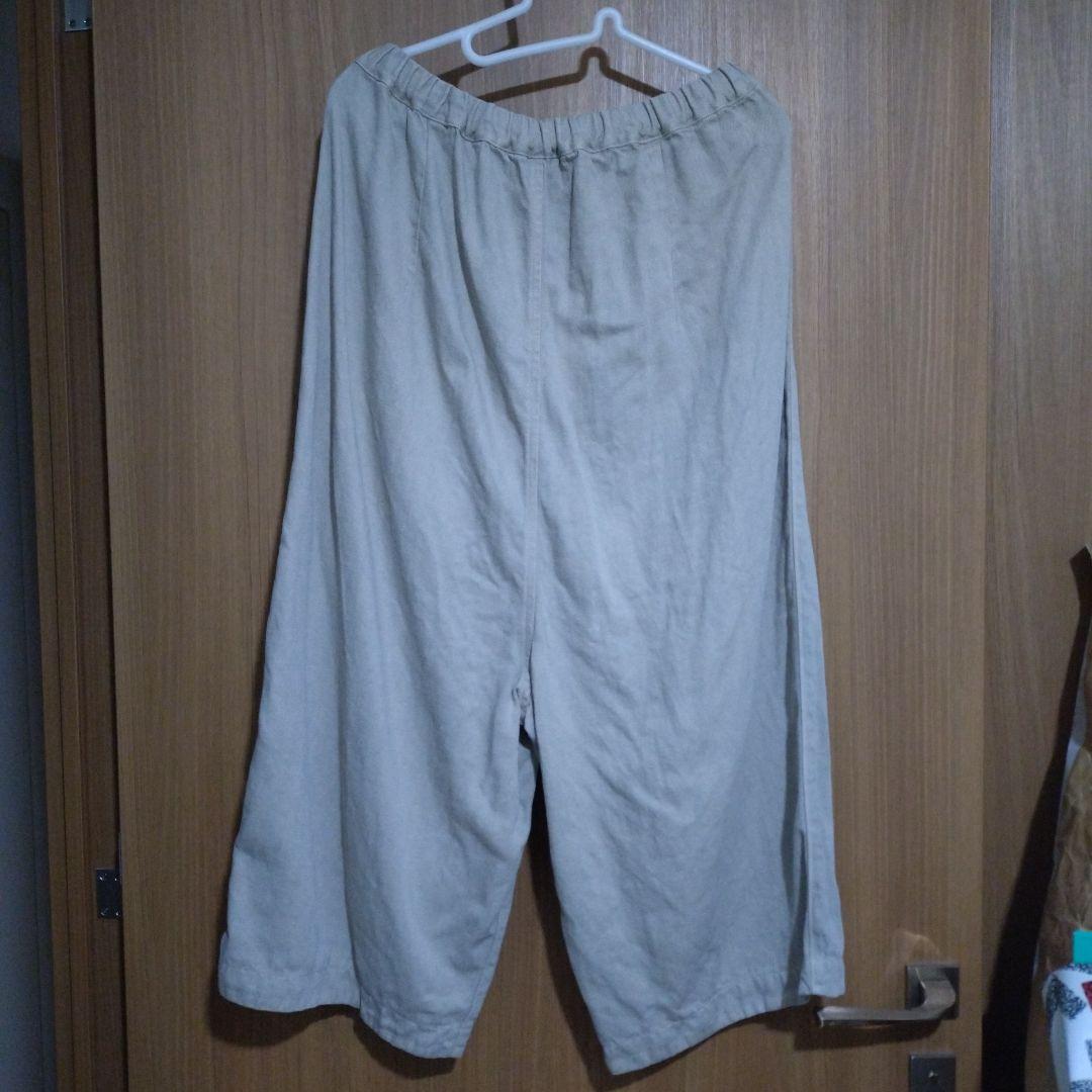 tumugu ソリトリネン 8分丈 パンツ SAND タグあり