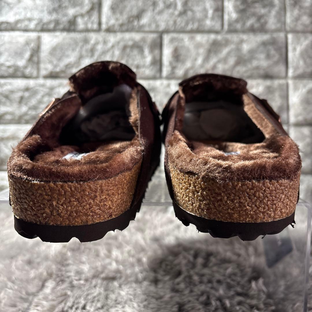 新品❣️BIRKENSTOCKビルケンシュトック ボストン 内ボア 茶 箱タグ付✨