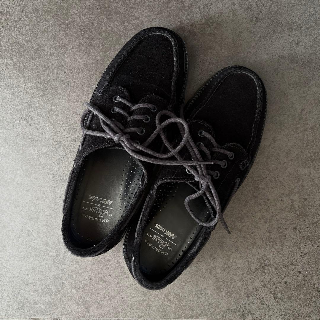 ARK NETS 別注G.H. Bass RANGER MOC 黒 スエード