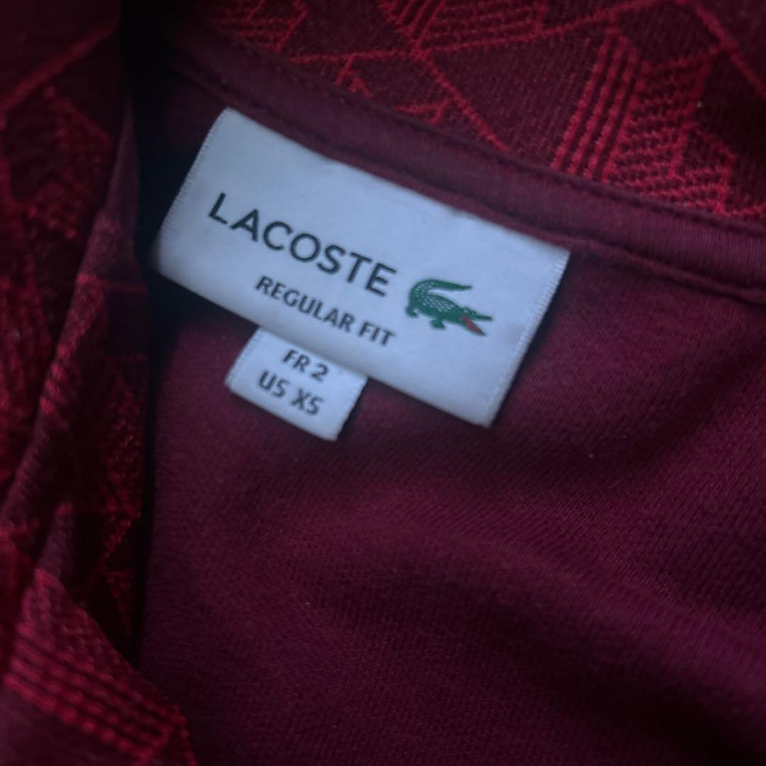 LACOSTE 赤 ジャージ US XS 値下げ交渉あり