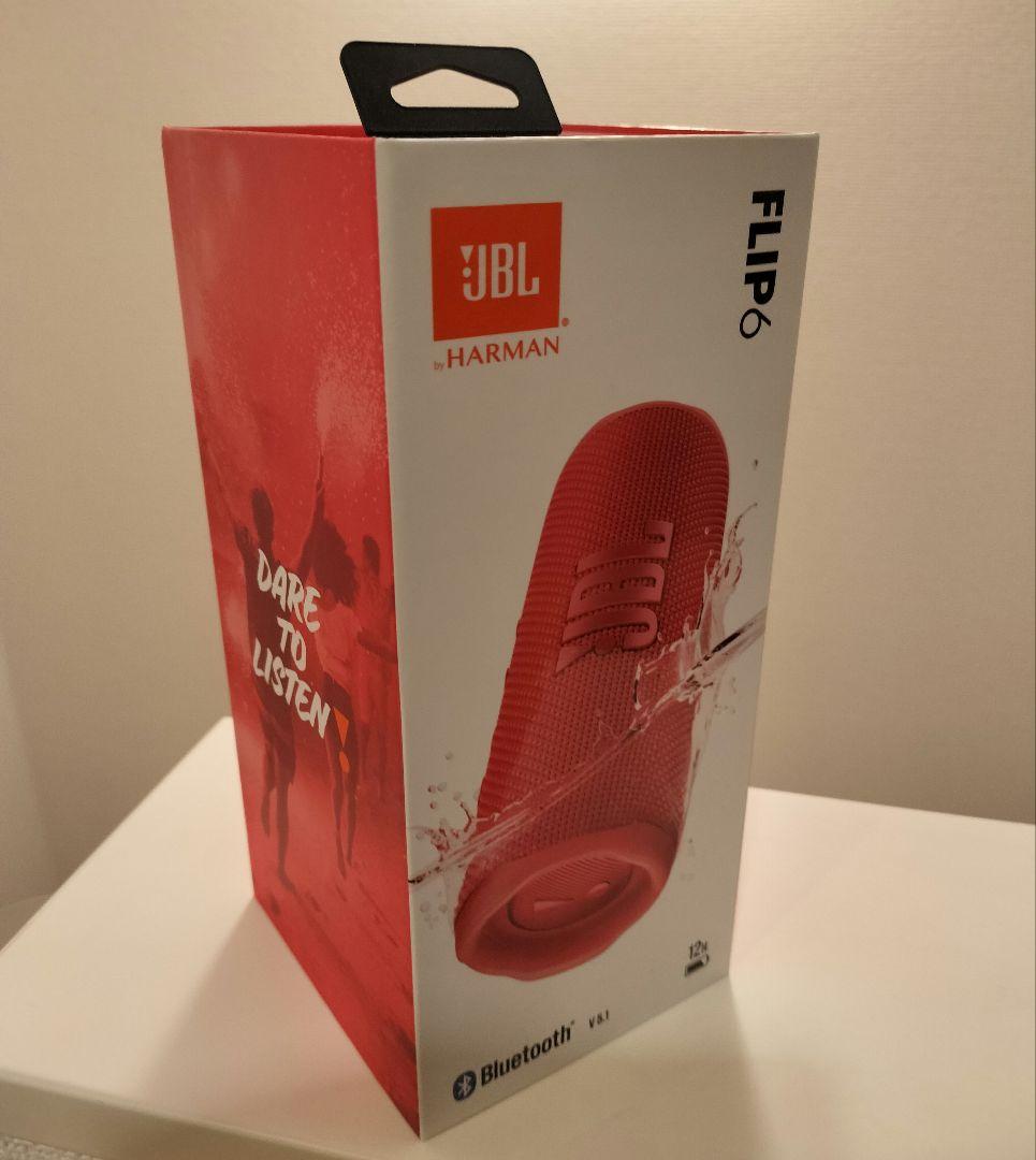【美品】JBL FLIP6 ワイヤレススピーカー レッド