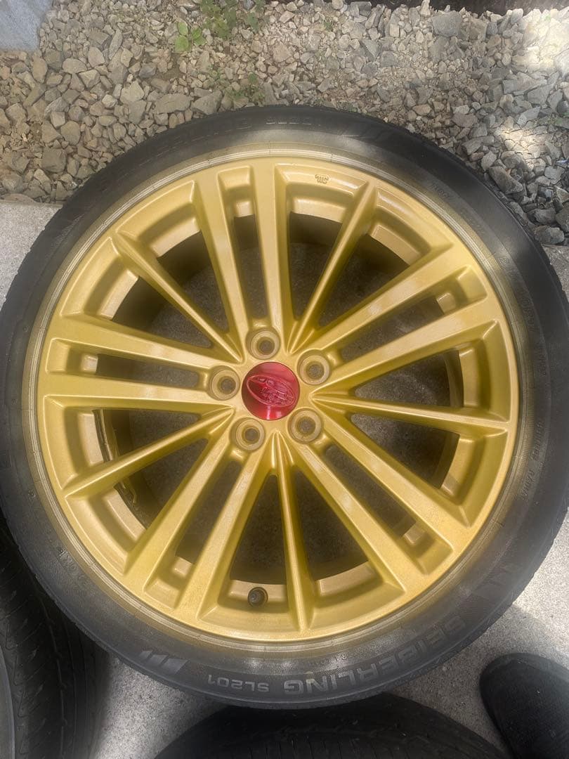 ①TTosh_T〈綺麗〉インプレッサ　純正ゴールドホ