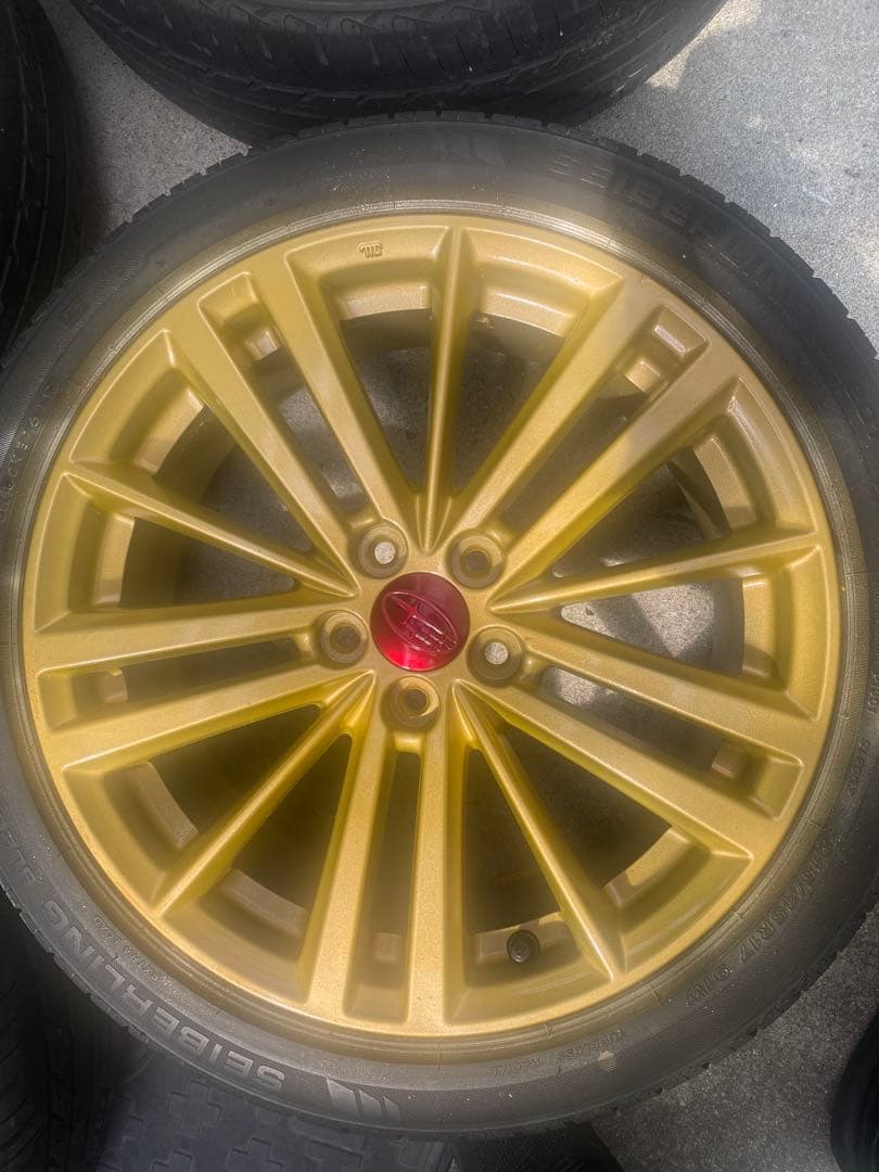 ①TTosh_T〈綺麗〉インプレッサ　純正ゴールドホ