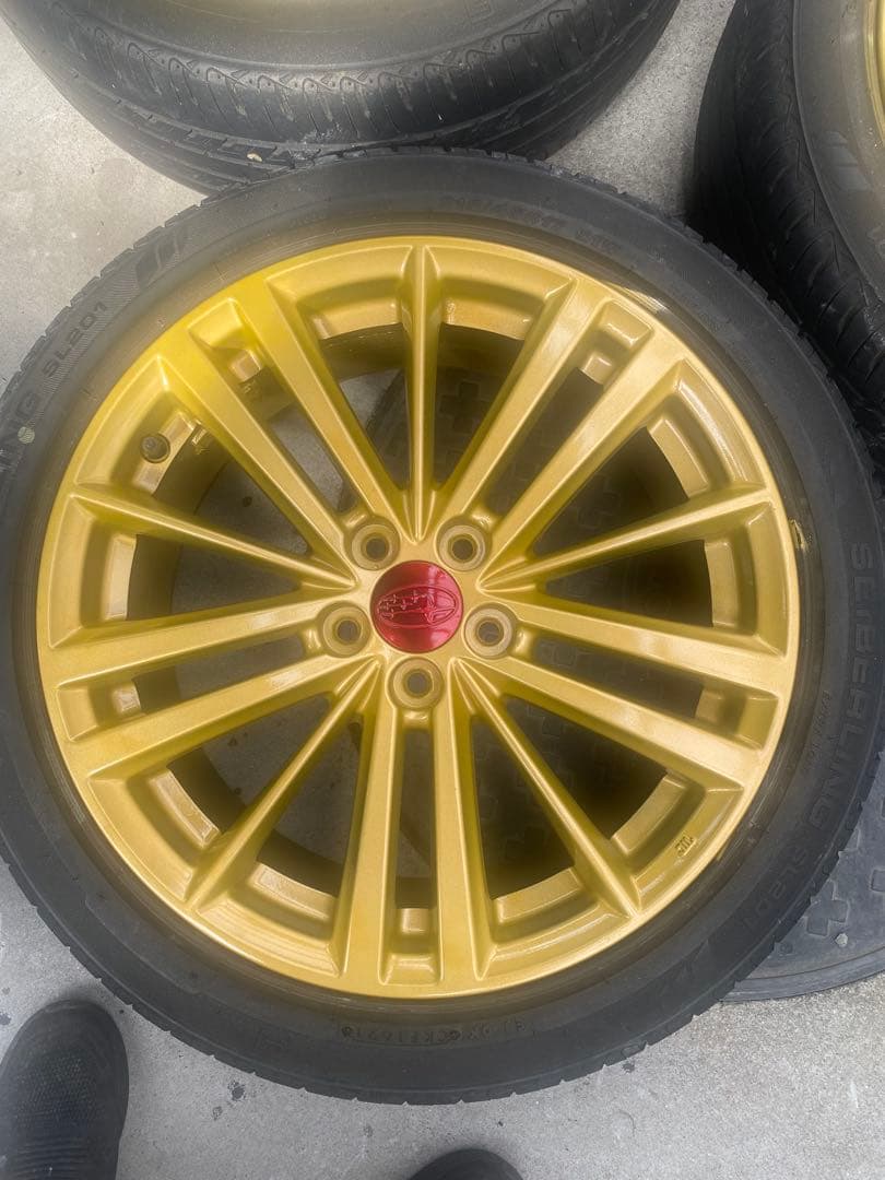 ①TTosh_T〈綺麗〉インプレッサ　純正ゴールドホ