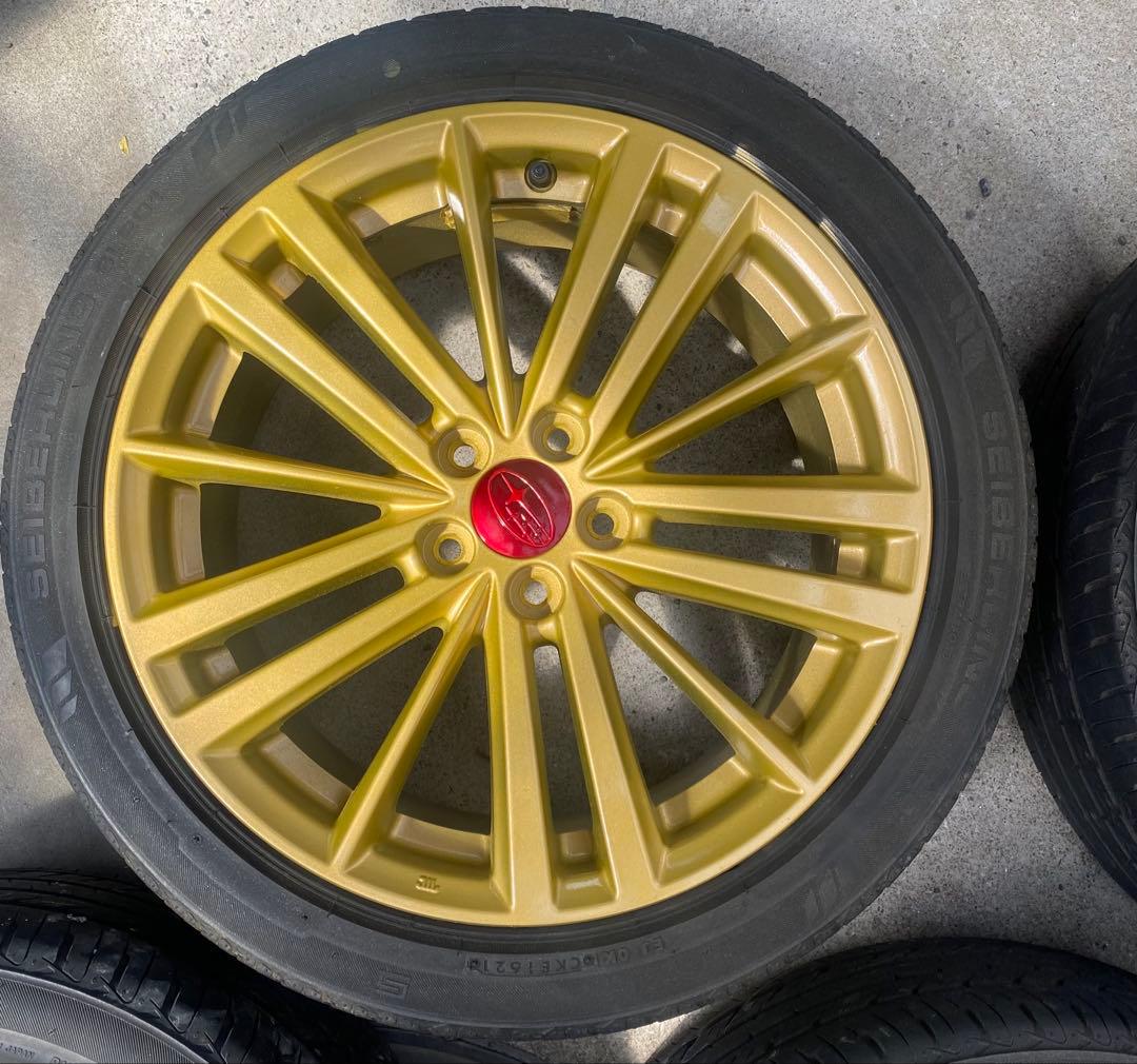 ①TTosh_T〈綺麗〉インプレッサ　純正ゴールドホ