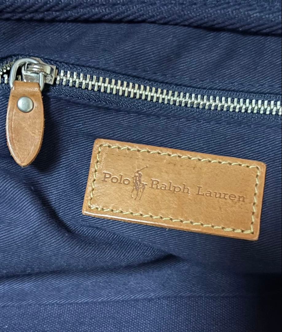 極美品　ポロラルフローレン　キャンバスボストンバッグ