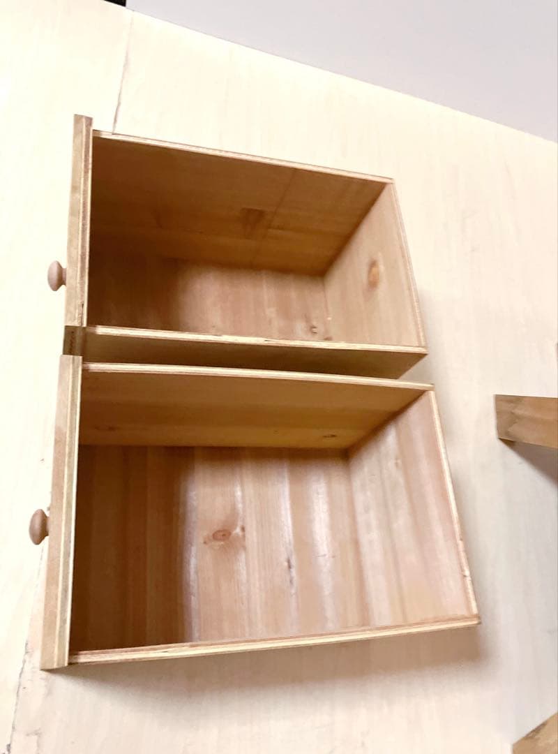 木製　4段チェスト　引き出し8個　タンス　箪笥　サイドチェスト　リビング収納