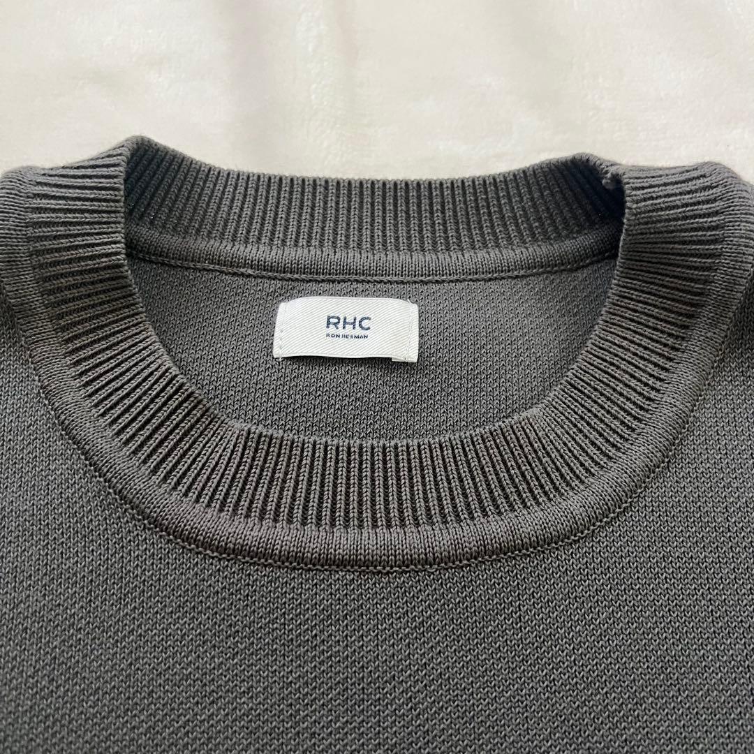 RHC ロンハーマン クルーネック スウェット ニット L チャコールグレー