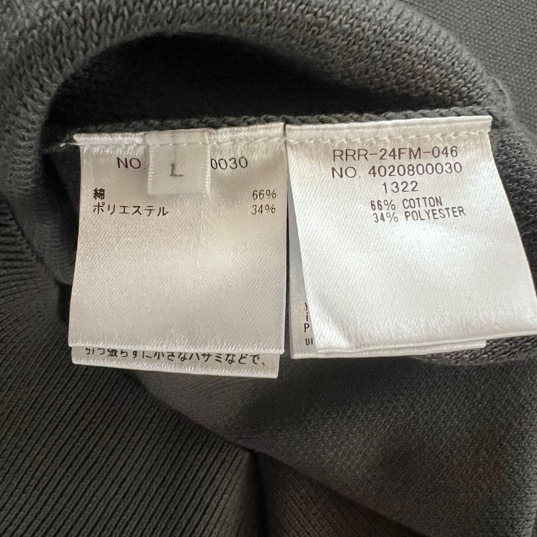 RHC ロンハーマン クルーネック スウェット ニット L チャコールグレー