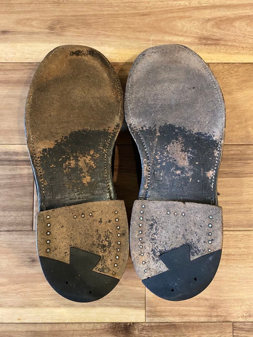 ALDEN 93037 ブラック スエード プレーントゥ US8D バリーラスト