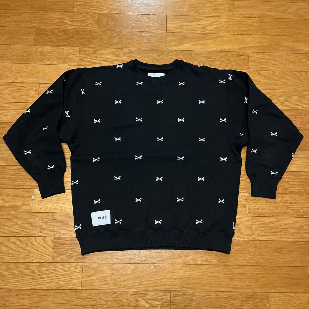 トップス WTAPS ACNE SWEATER CTPL. TEXTILE BLACK