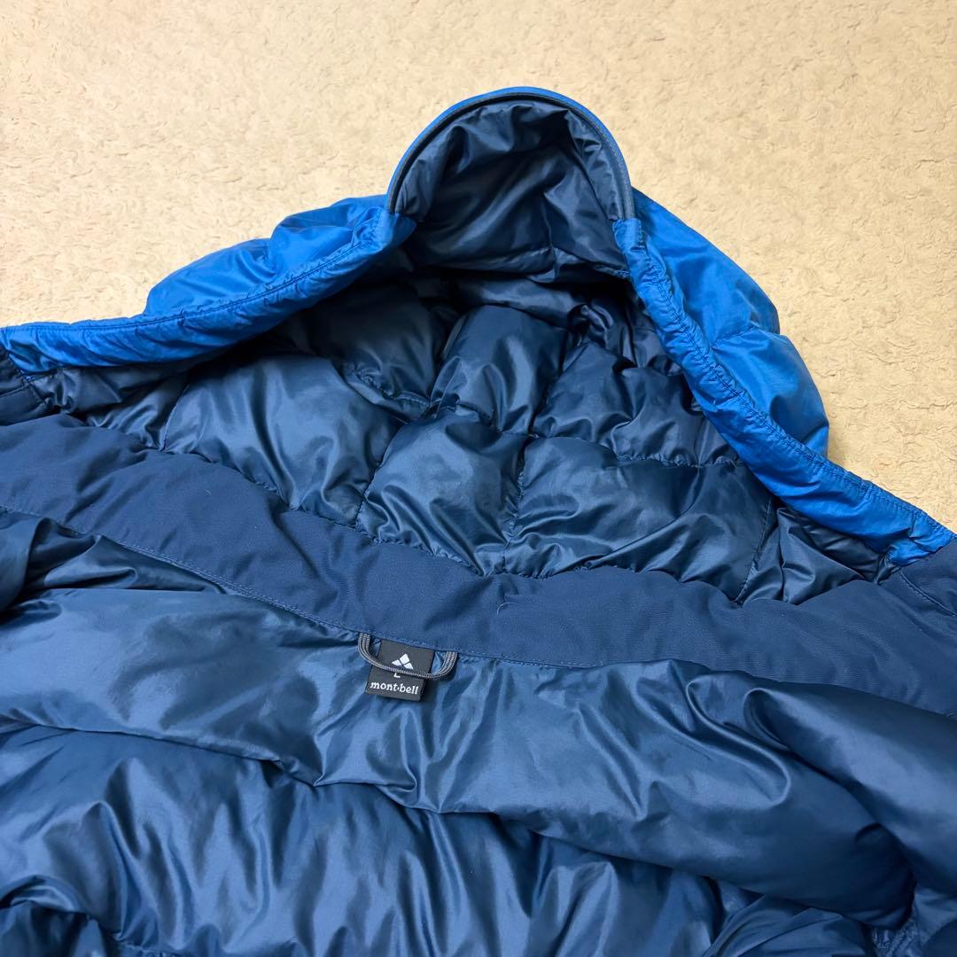 00s Y2K mont-bell ライトアルパインダウン パーカ L ブルー