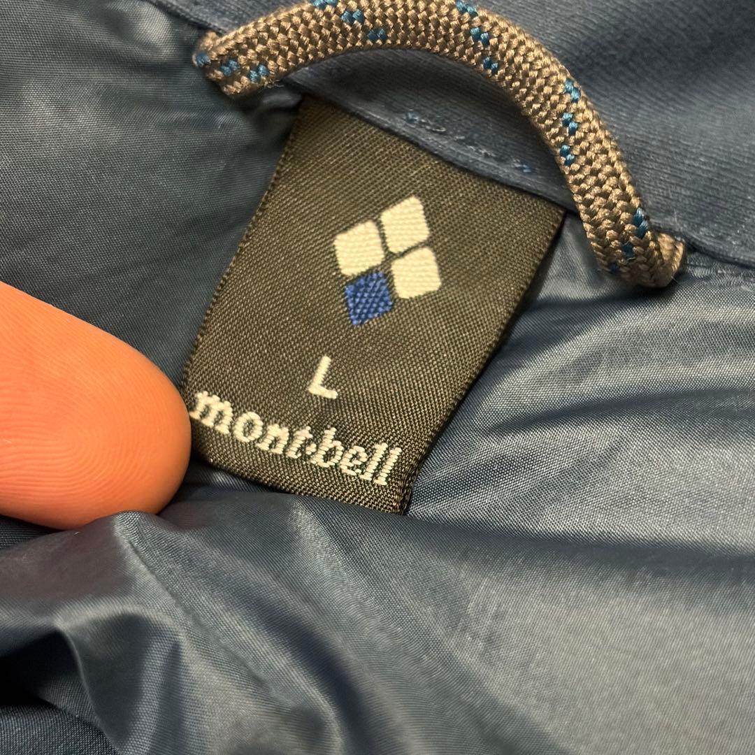 00s Y2K mont-bell ライトアルパインダウン パーカ L ブルー