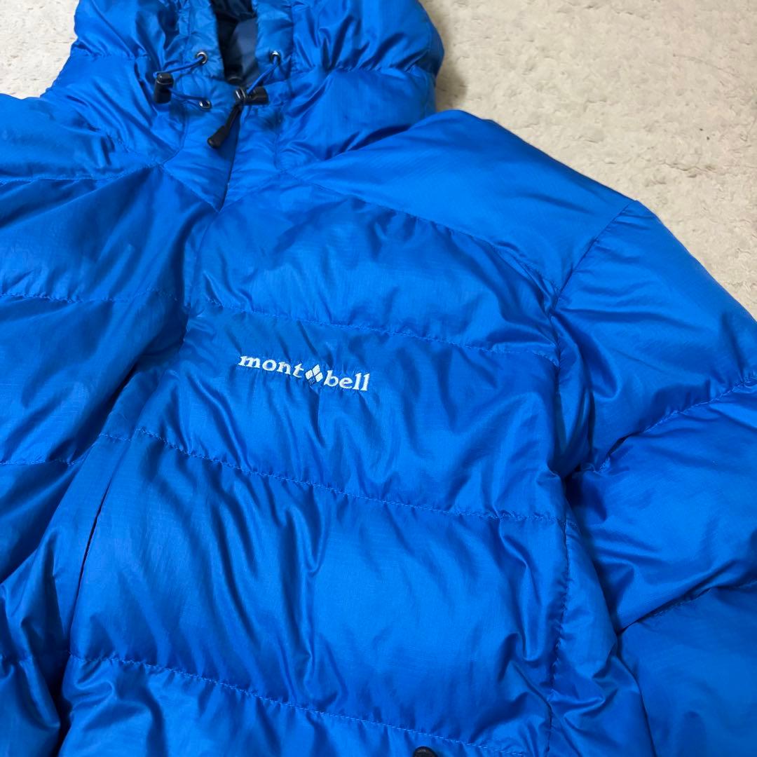 00s Y2K mont-bell ライトアルパインダウン パーカ L ブルー