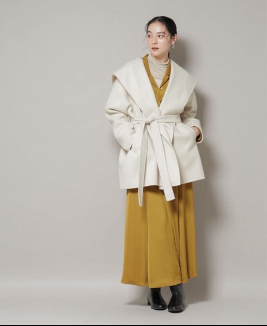 【新品タグ付き】NANO universe リバーショールミディコート