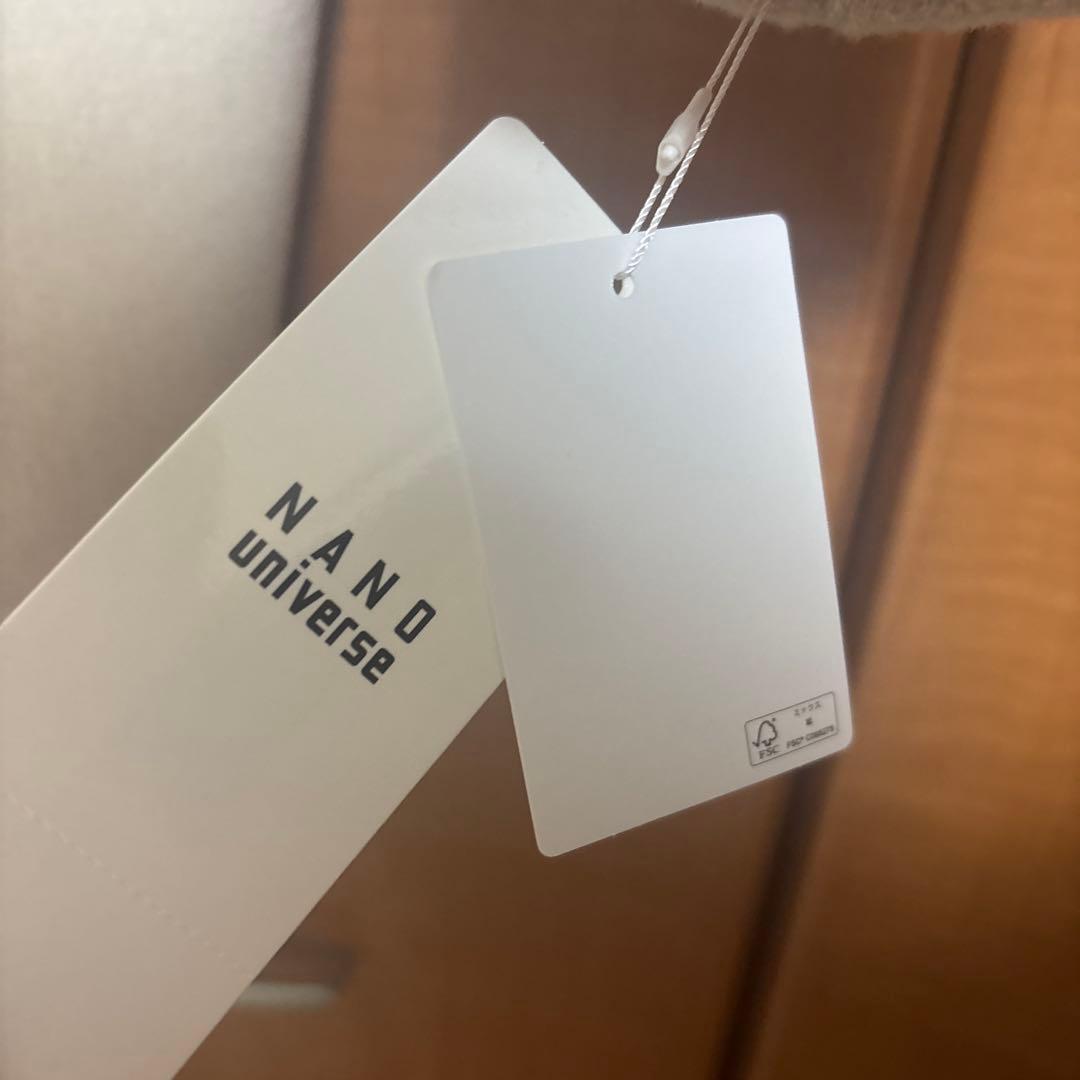 【新品タグ付き】NANO universe リバーショールミディコート
