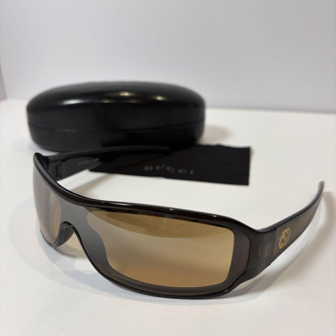【極美品】GUCCI インターロッキング サングラス GG1462 ブラウン箱付