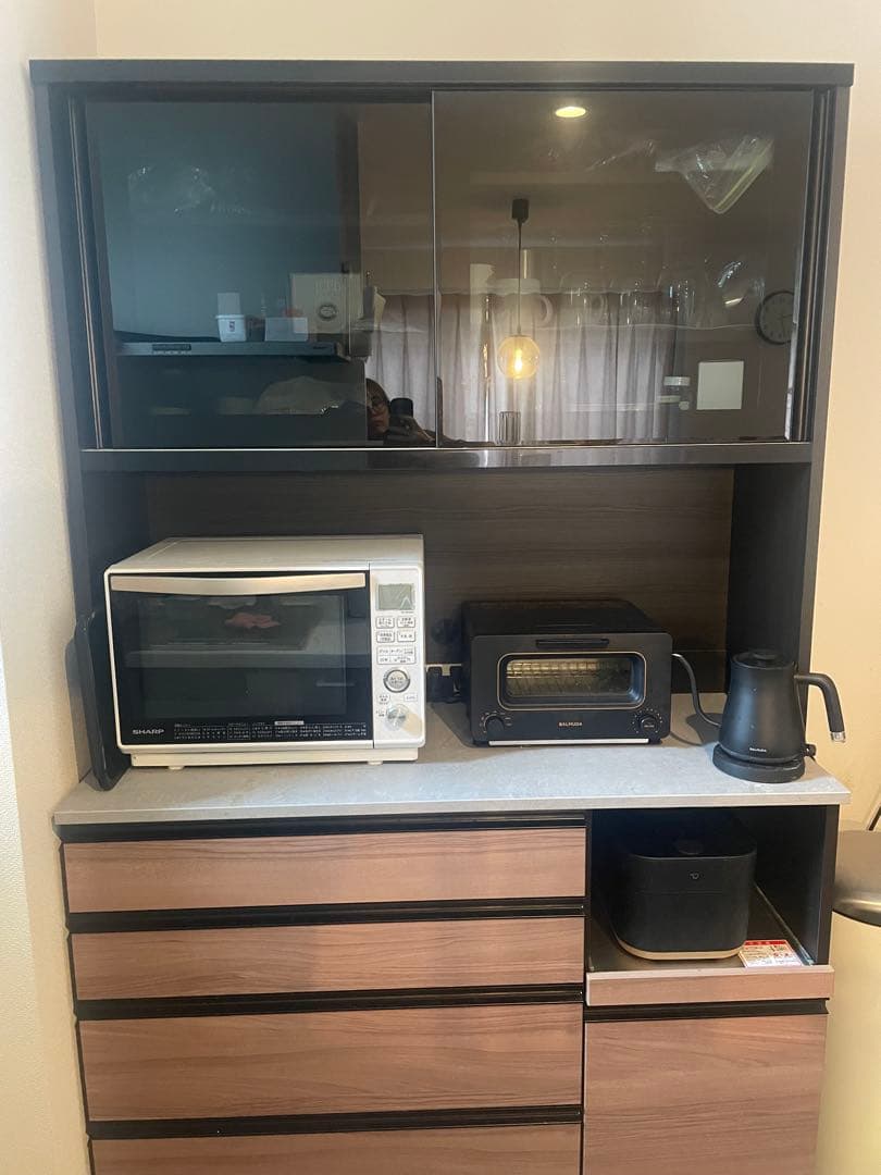 食器棚　家電収納ボード　120cm