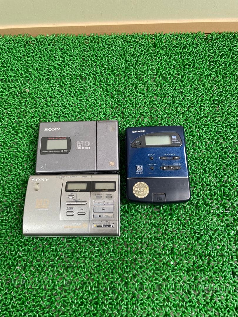 SHARP,SONY ウォークマン　MDプレーヤー　3点セット 　(ジャンク品)