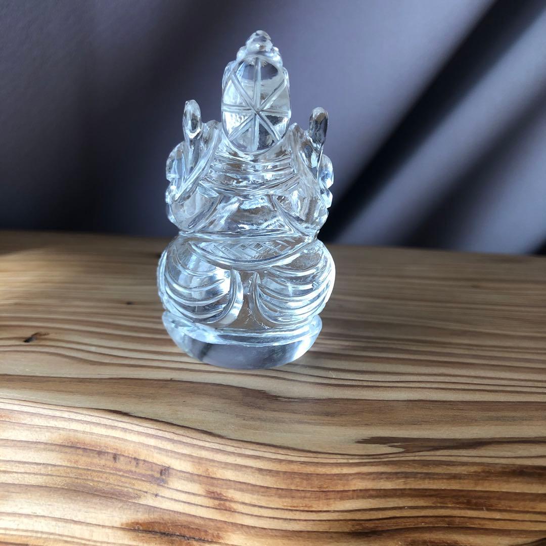 ヒマラヤ水晶　レア品　メルー水晶 ガネーシャ像