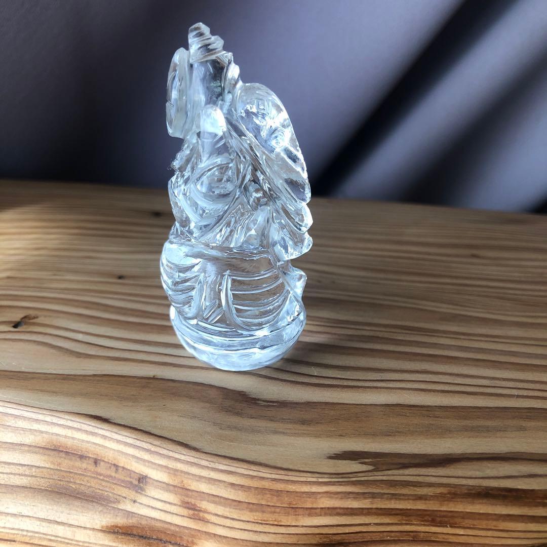 ヒマラヤ水晶　レア品　メルー水晶 ガネーシャ像