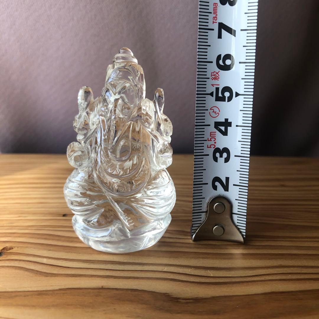 ヒマラヤ水晶　レア品　メルー水晶 ガネーシャ像