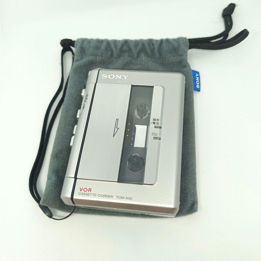 美品　ソニー　カセットプレーヤーtcm450　動作品
