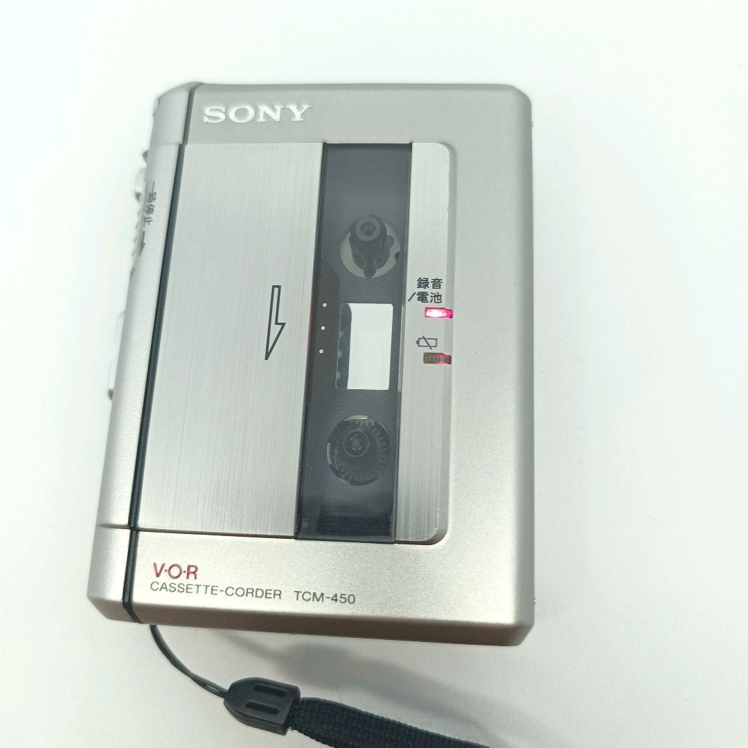 美品　ソニー　カセットプレーヤーtcm450　動作品