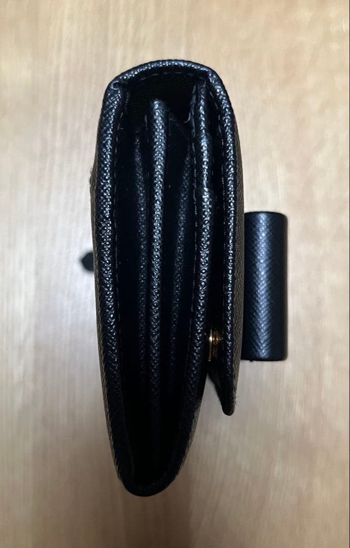 ☆美品☆ PRADA 長財布 リボン1MH132 サフィアーノ ブラック