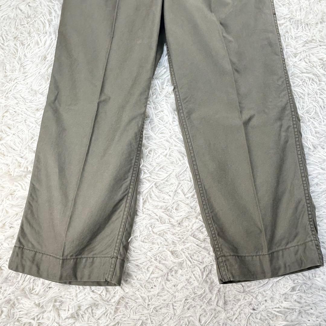 新品タグ付　ナイジェルケーボン　アーミーパンツ　コットンモールスキン　カーキ　M