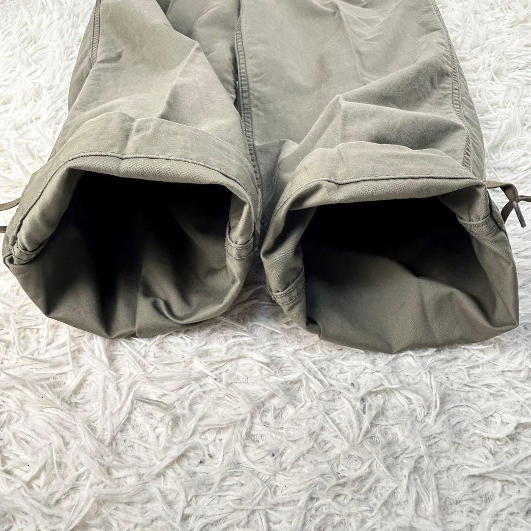 新品タグ付　ナイジェルケーボン　アーミーパンツ　コットンモールスキン　カーキ　M