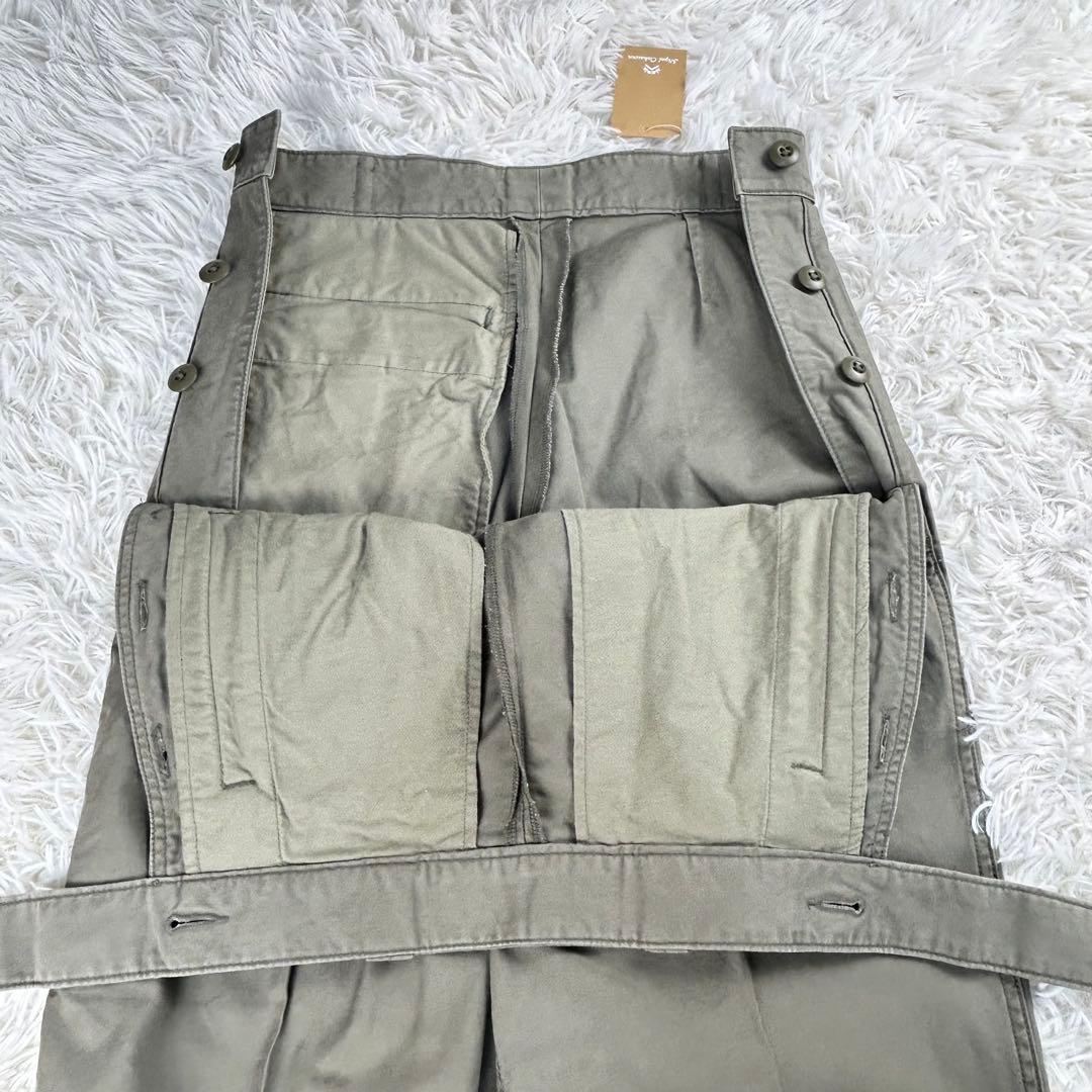 新品タグ付　ナイジェルケーボン　アーミーパンツ　コットンモールスキン　カーキ　M