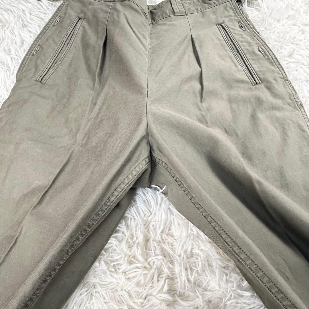 新品タグ付　ナイジェルケーボン　アーミーパンツ　コットンモールスキン　カーキ　M