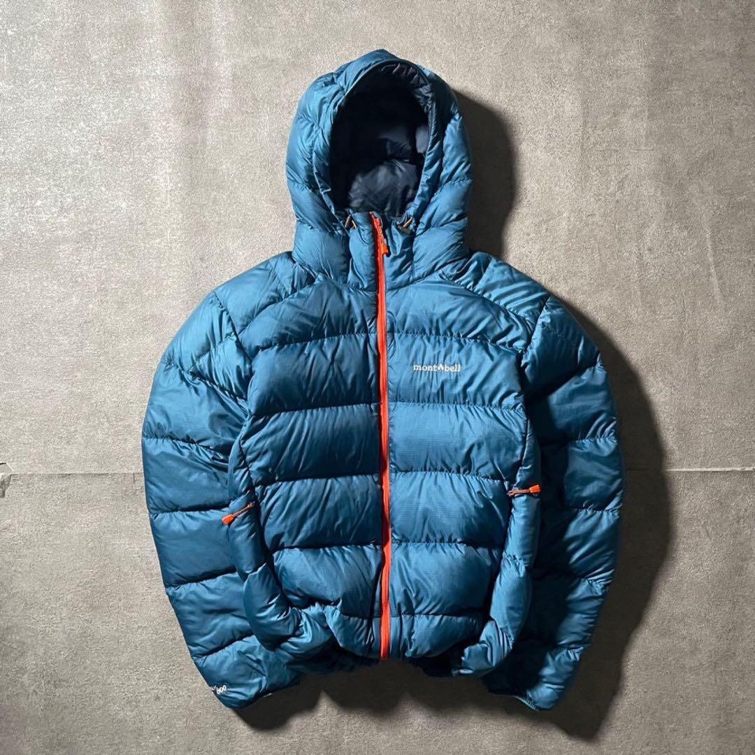 montbell ライトアルパインダウンパーカ ex800 ダウンジャケット 青