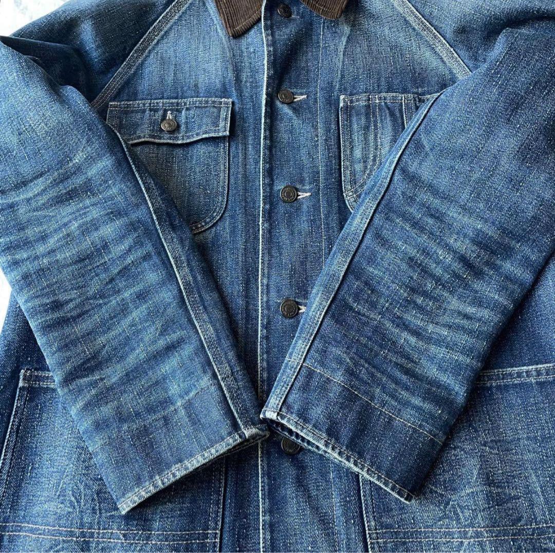 Polo by Ralph Lauren デニム カバーオール 裏地チェック M