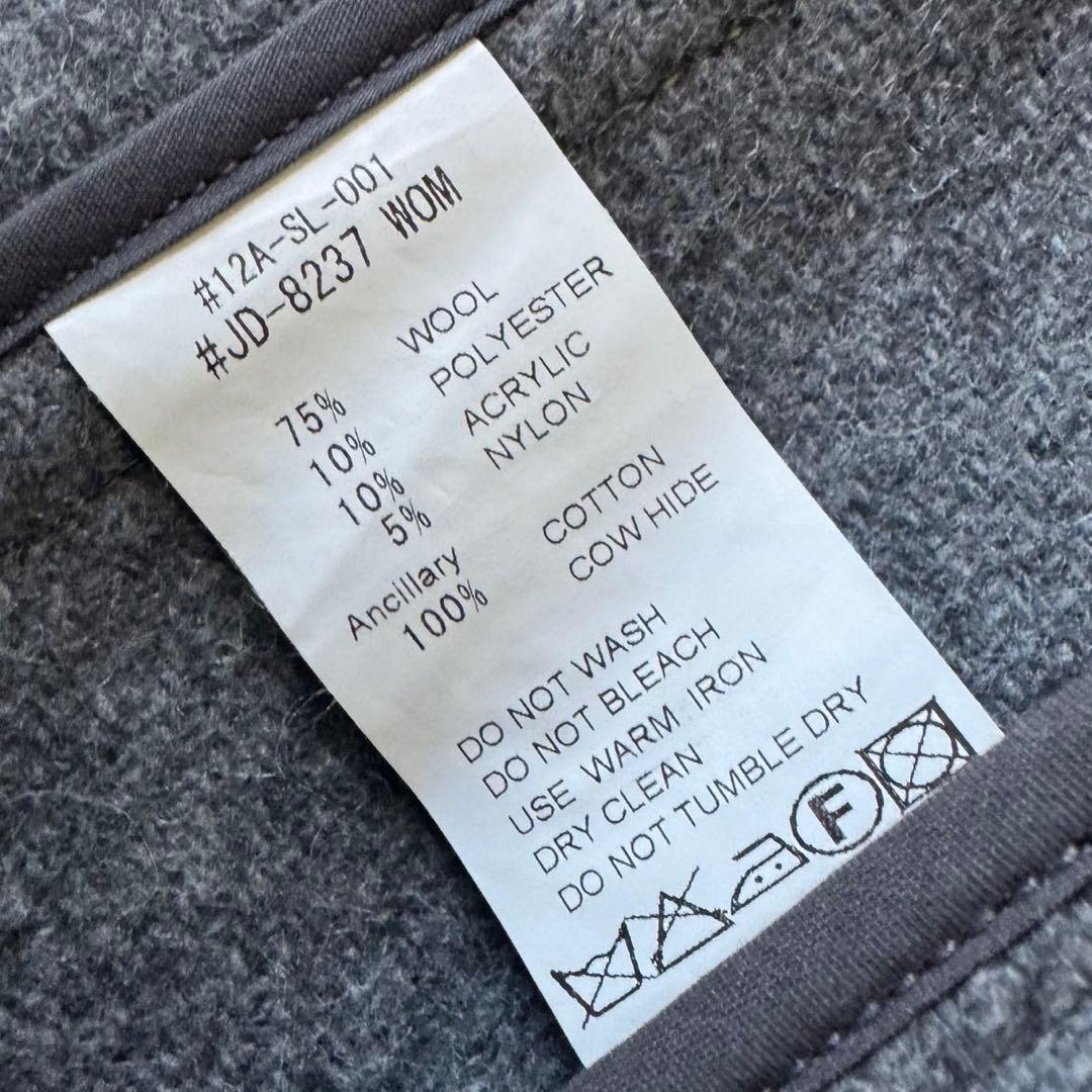 DANTON ウールモッサ コート サイズ38 ライトグレー Mサイズ ダントン