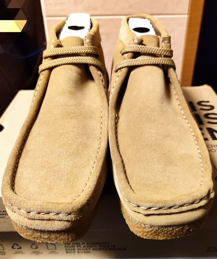 b*r様 【新品!!】クラークス ワラビーブーツ　25cm ダークサンドスエード