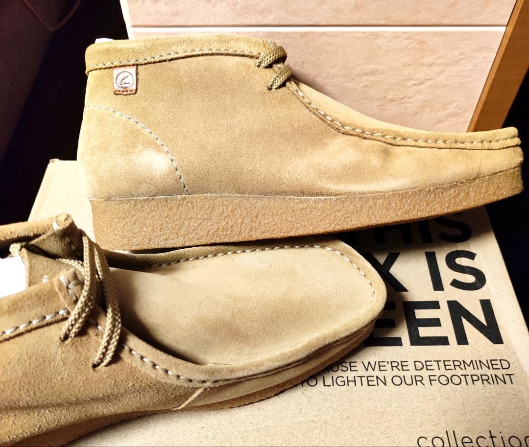 b*r様 【新品!!】クラークス ワラビーブーツ　25cm ダークサンドスエード