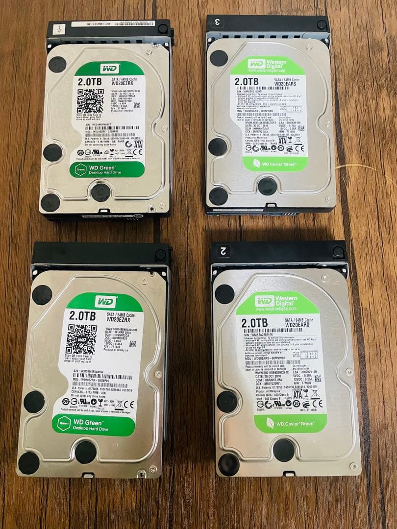 Western Digital2.0TBWD20EZRXとWD20EARSまとめ