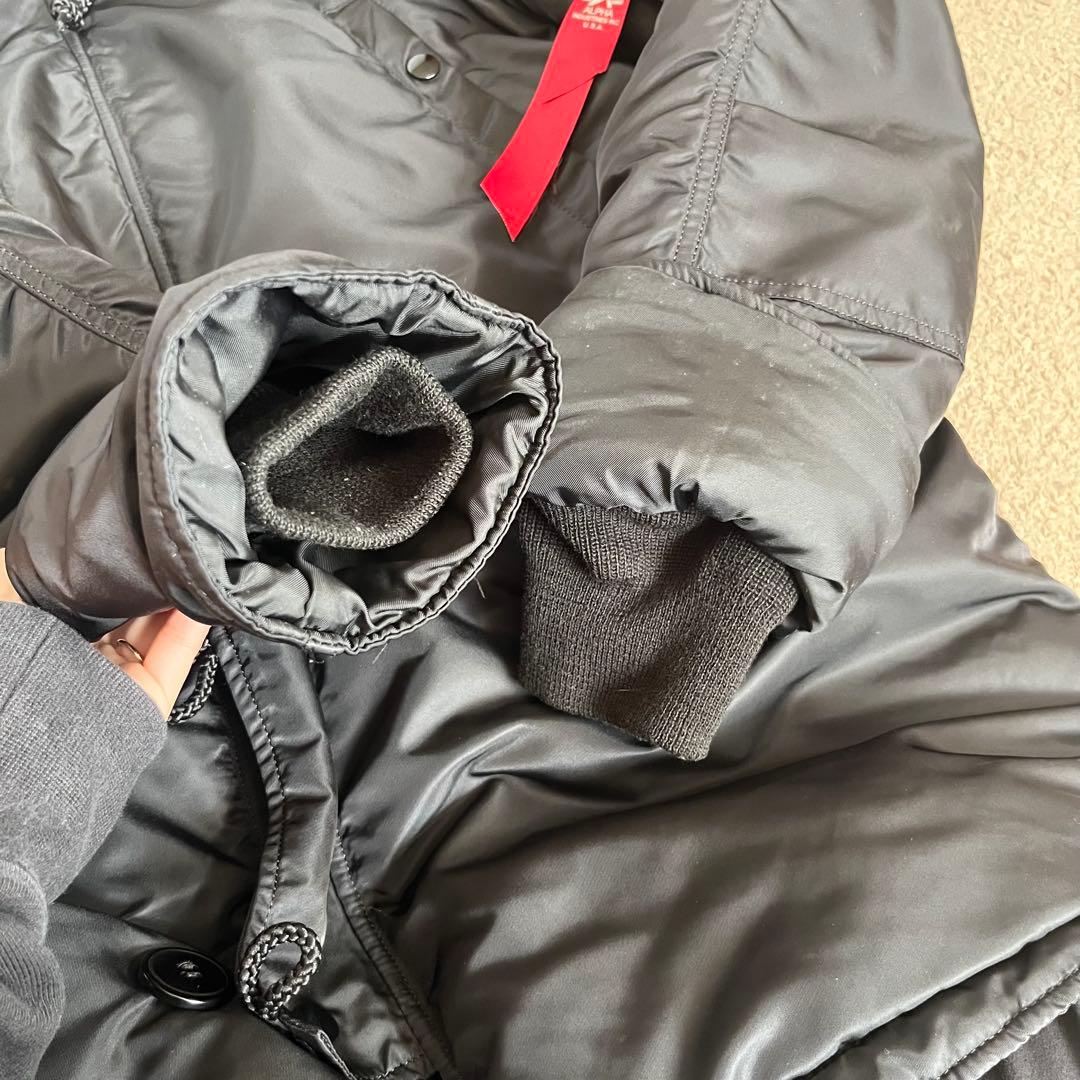 アルファインダストリー N3B ブラック L ミリタリー フライトジャケット