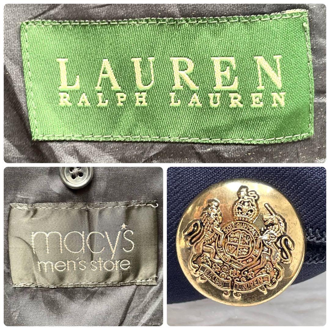 特大XXLサイズ相当✨ラルフローレン　テーラードジャケット　紺ブレ　金ボタン