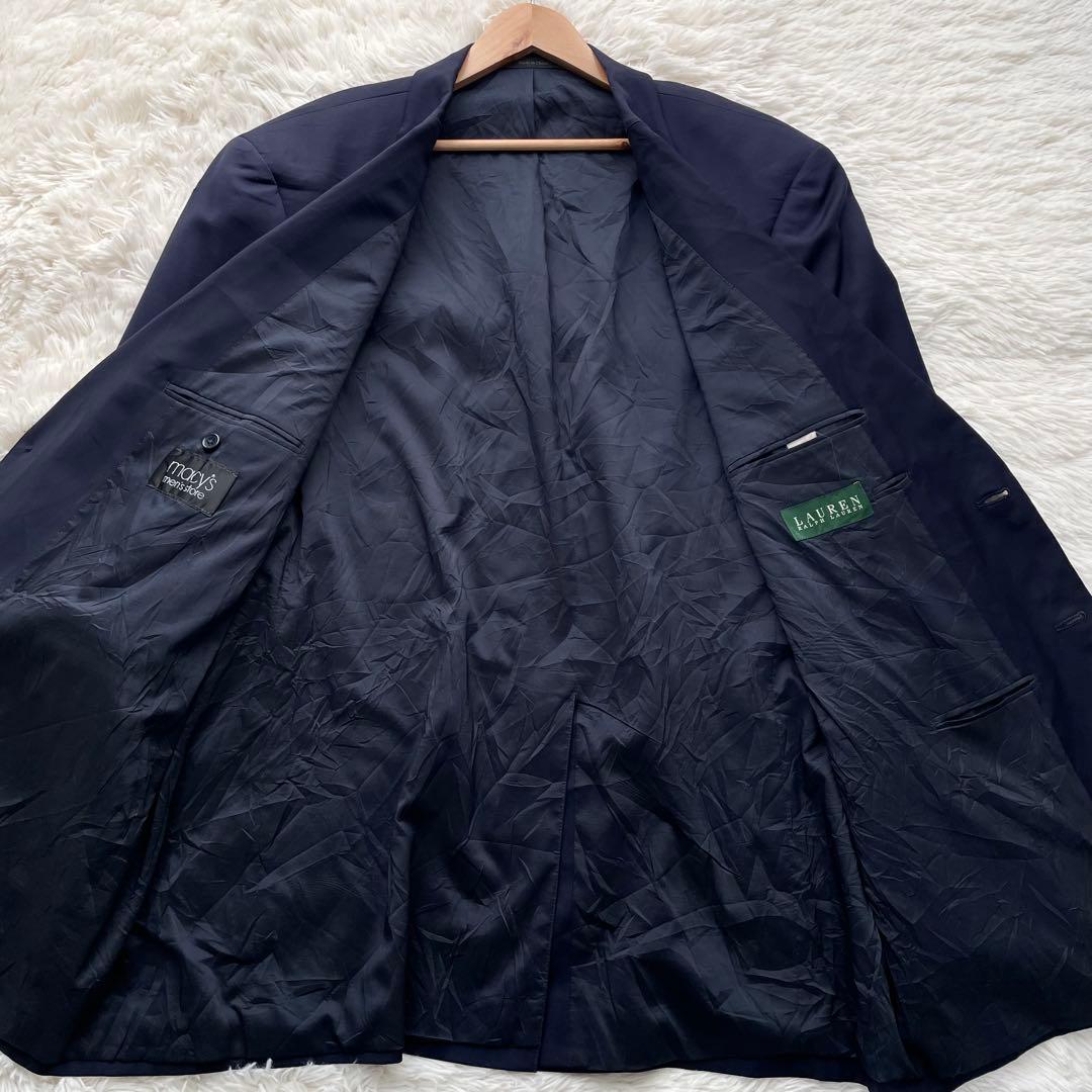 特大XXLサイズ相当✨ラルフローレン　テーラードジャケット　紺ブレ　金ボタン