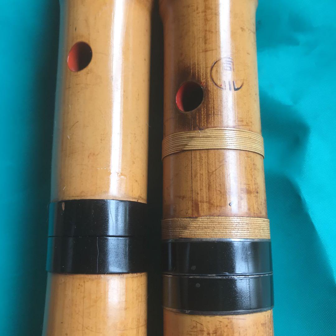 9 尺八　一尺八寸管　司川銘尺八一本