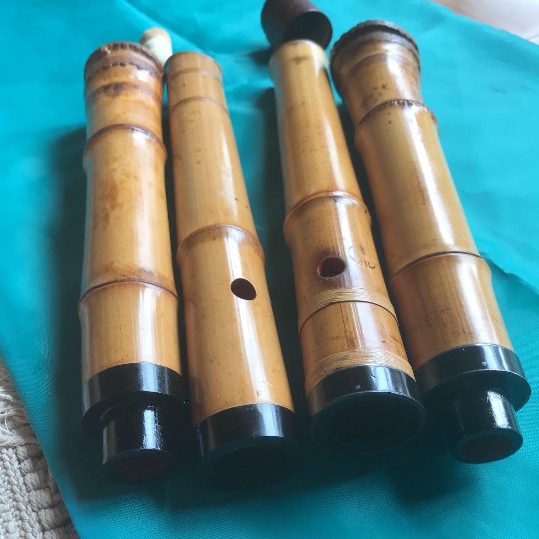 9 尺八　一尺八寸管　司川銘尺八一本