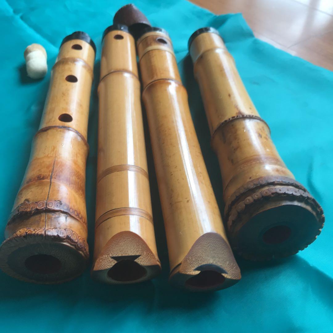 9 尺八　一尺八寸管　司川銘尺八一本