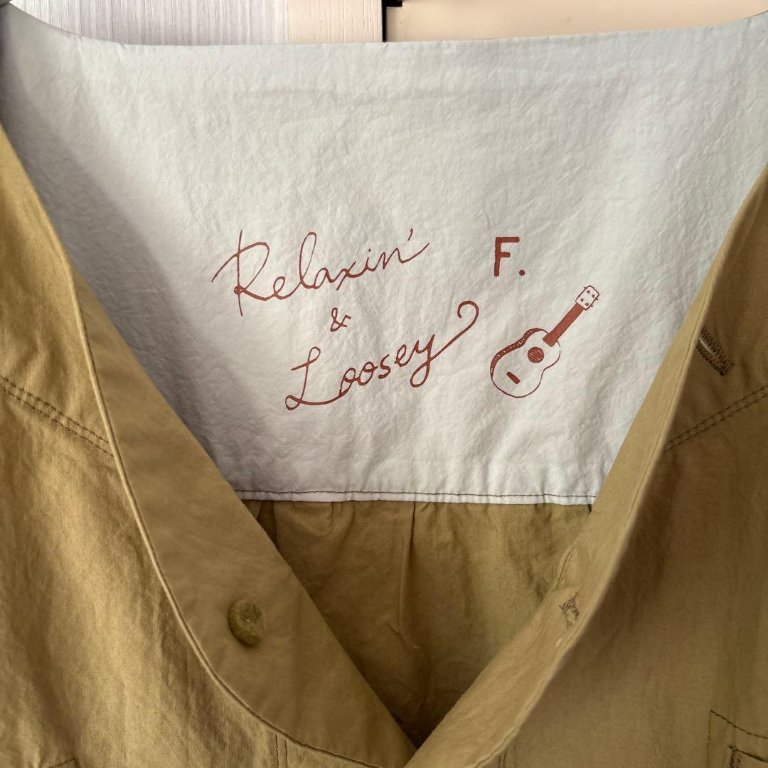 快晴堂　　カーキ ノーカラージャケット Fサイズ