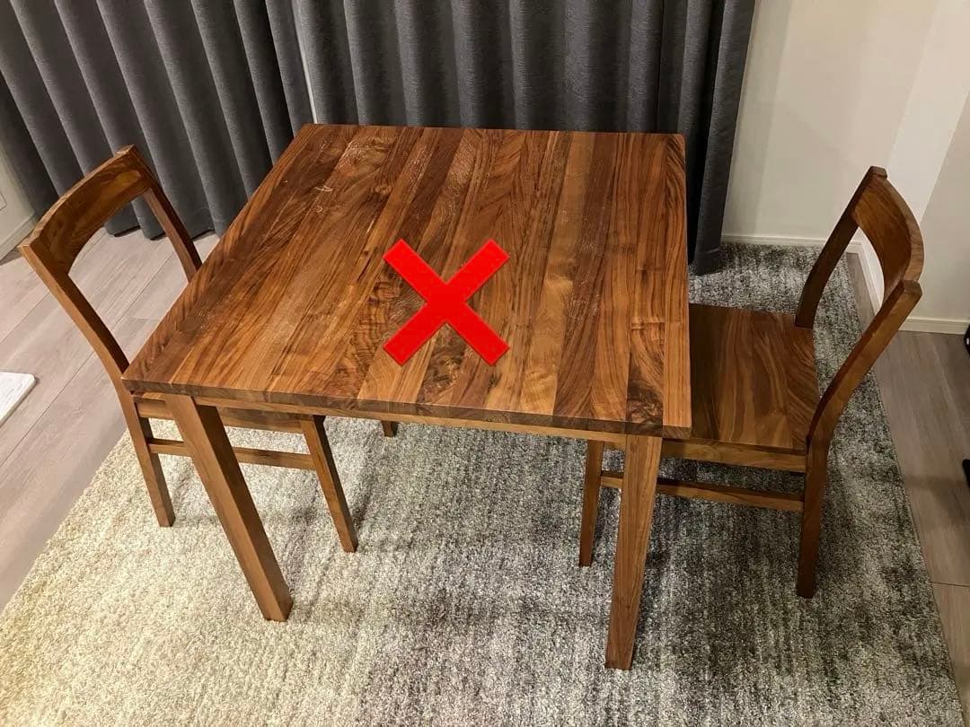 無印良品　無垢材チェア　ウォールナット　2脚セット　椅子のみ